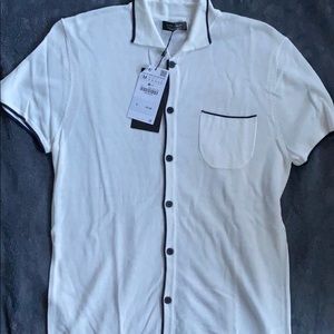 M- Zara Button down Short Sleeve Shirt
